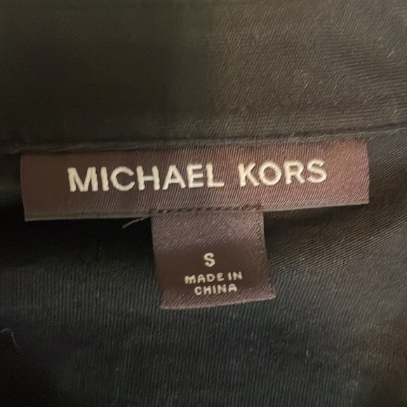Mk Michael kors short sleeve polo collard black and gray tee shirt size small - Picture 7 of 8